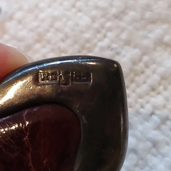 VTG Ralph Lauren Genuine Alligator Belt Sterling Silver 1985 Brown 26 - Picture 3 of 16